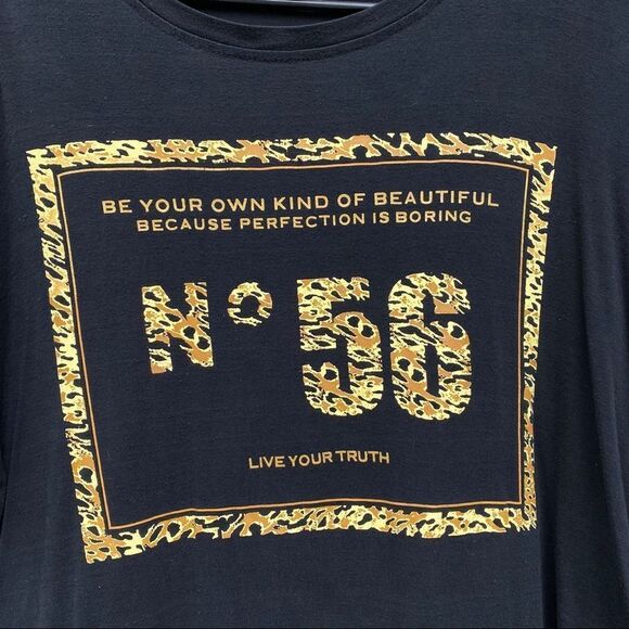 Basicxx Leopard Print Tee No56 Live Your Truth XL - Picture 2 of 8